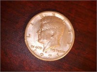 1971 D Kennedy half dollar
