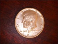 1971 D Kennedy half dollar
