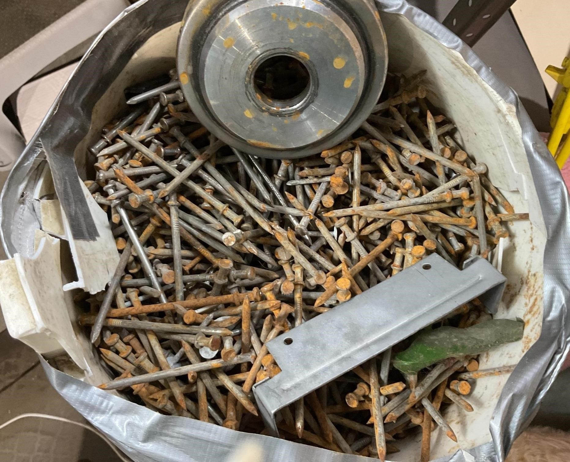 Bucket of nails