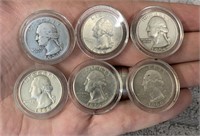 Washington 90% Silver Quarters