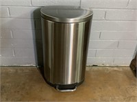 Stainless Trash Can W/Lid, 26in X Tall X Wide