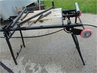 Portable Folding Saw Table with roller