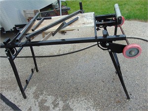 Portable Folding Saw Table with roller
