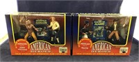 NIB Two American Heroes Figurines With Booklet