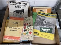 2 BOXES OF CASE + FARMING BOOKS