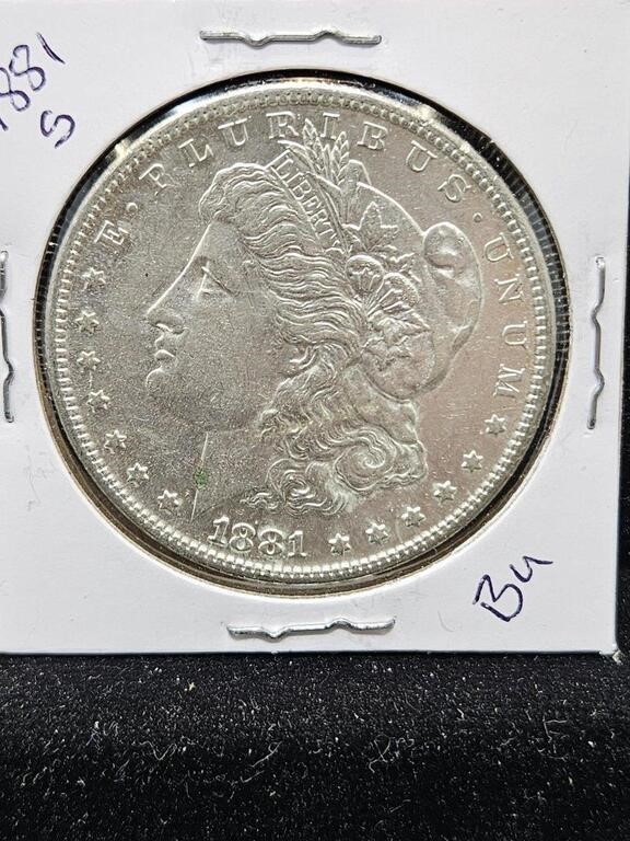 1881 S MORGAN DOLLAR - 90% SILVER