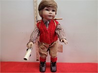 Original Heidi Ott Little Hiker Boy aprox 18"