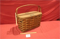 Classic Vintage Wooden Picnic Basket