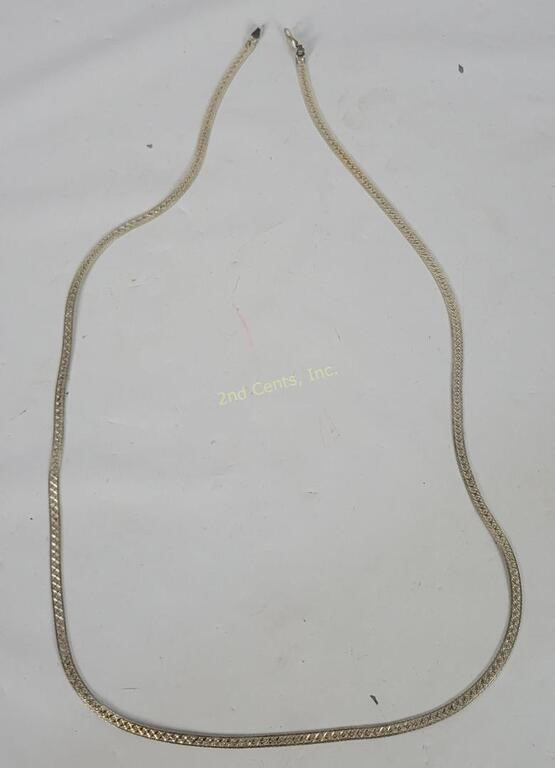 30" Italian Sterling Necklace