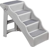 Foldable Steps for Dogs/Cats Grey14.6X24.82X19.5"