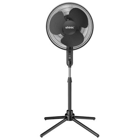 Shinic 16\ 3-Speed Pedestal Fan (WHITE)