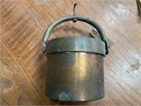 Antique Brass Scale Bucket