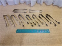 Antique Claw Foot Pickle Castor Tongs Collection