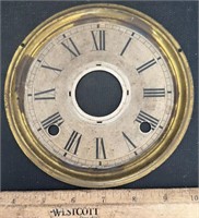 VINTAGE CLOCK PARTS-FACE PLATE/ROMAN NUMERALS