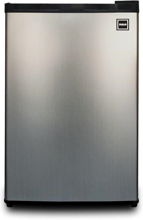 RCA Compact Fridge, 4.5 Cubic Feet Stainless Steel