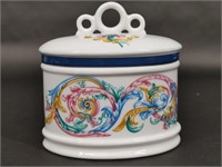 Palais De Versailles Porcelain Trinket Dish w Lid