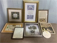 Framed Quote Prayer & Tribute Wall Picture Lot