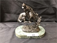 Contemporary Remington Bronze Figurine
