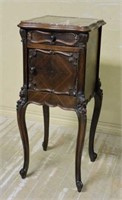 Louis XV Style Carved Rosewood Side Cabinet.