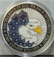 The airmen's creed Air Force challenge coin