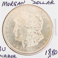 Coin 1880-S Morgan Silver Dollar BU PL