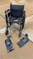 Collapsible Drive Wheelchair with Foot Pedals,