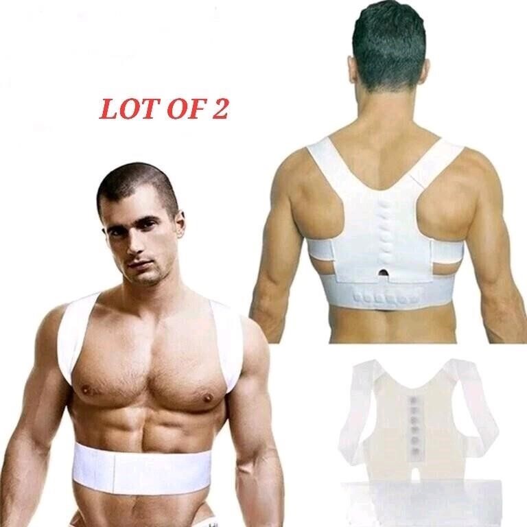 LOT OF 2 - Magnetic Back & Shoulder Straighter Bra