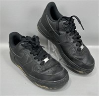 Black Nike Air Force One shoes size 9.5