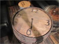 Wooden Barrel Clock 22 inches