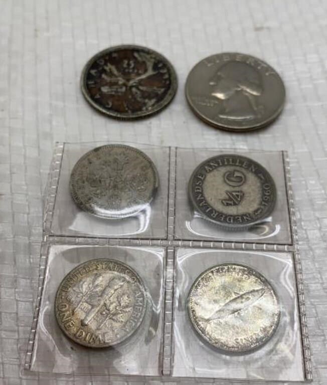 Approximately 23,7g Silver coins