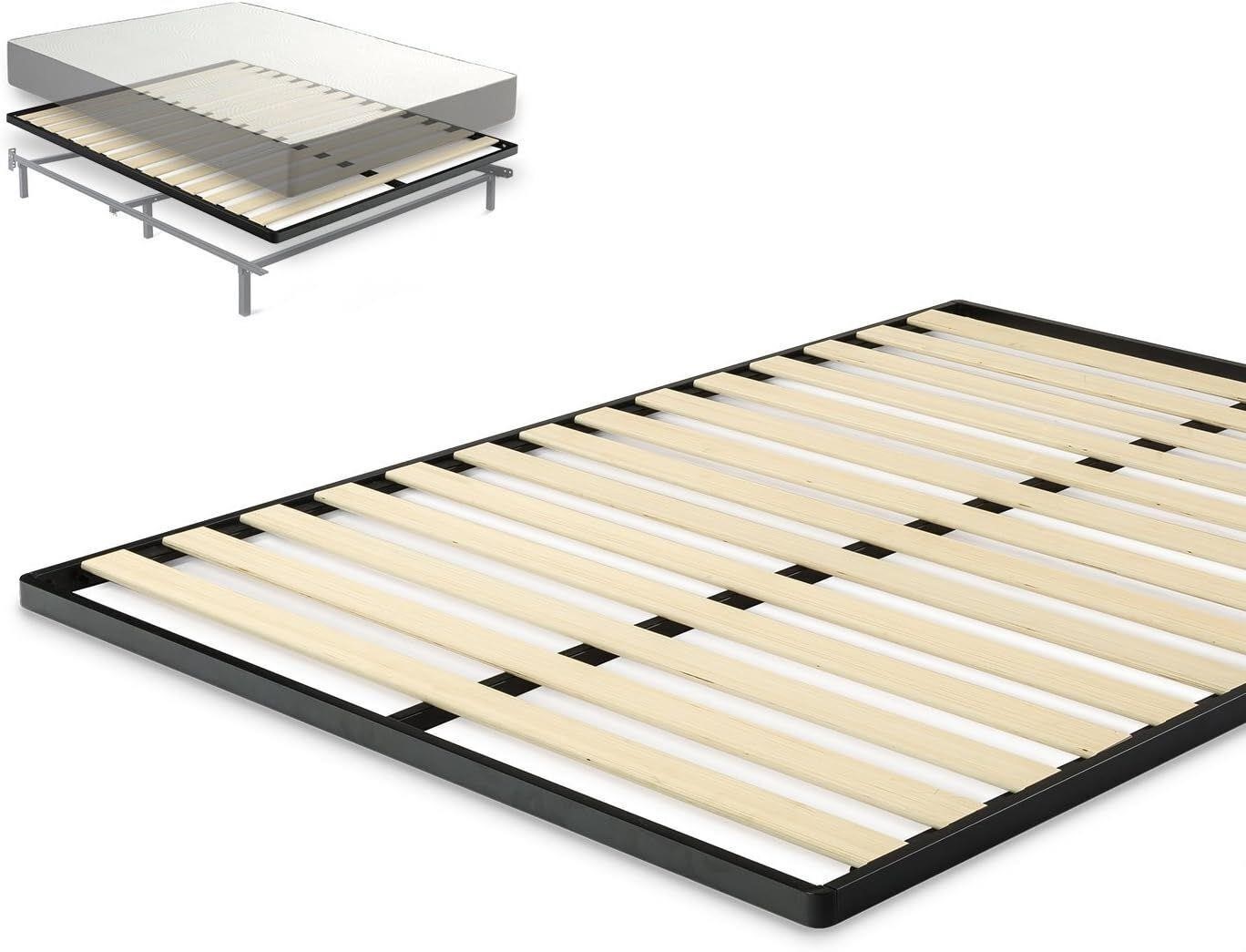 KING Zinus Wood Slat Bunkie Board