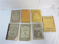 7 Early 1900's - 1950's Plas Books- Some Rare