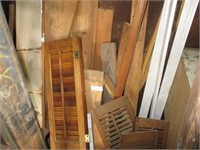 All misc lumber, shutters, molding