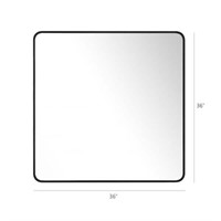 36 In. W X 36 In. H Modern Medium Rounded Square