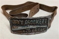 DAVY CROCKETT 1955 ceinture+ boucle en métal Old