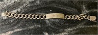 F - STERLING SILVER ID BRACELET (R4)