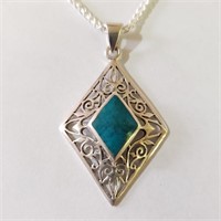$200 Silver Turquoise Necklace