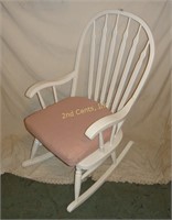 White Wooden Rocking Chair