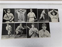 1930s Baseball Magazine Photo Premiums 9 Diff.