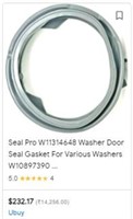 Seal Pro W11314648 Washer Door Seal Gasket For