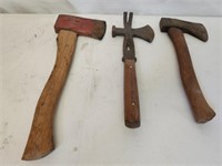 Lot of 3 Vintage Hatchets