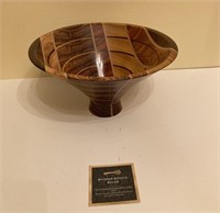 Ron Katz Turned Wooden Art Bowl