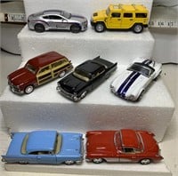 7- die cast cars   1/32 & 1/40 scale