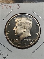 1974-S Clad Proof Kennedy Half Dollar