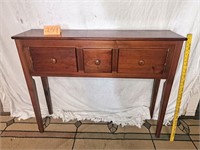 pine table w/drawer/storage