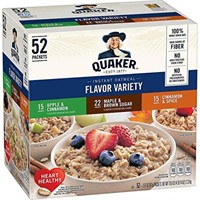 2024 marchQuaker Instant Oatmeal Variety Pack (52
