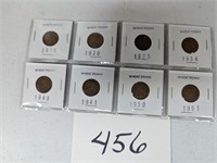 Lot of 8 Wheat Pennies