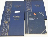 (4) Jefferson nickel collector’s books to
