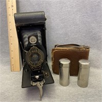 VTG Autographic Brownie Camera and Film Canisters