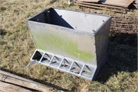 Stainless Pig Feeder 36”L x 25”W x 26” Tall